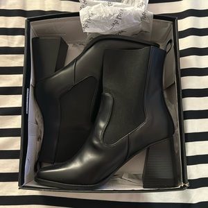 Nasty Gal Black Heeled Boots